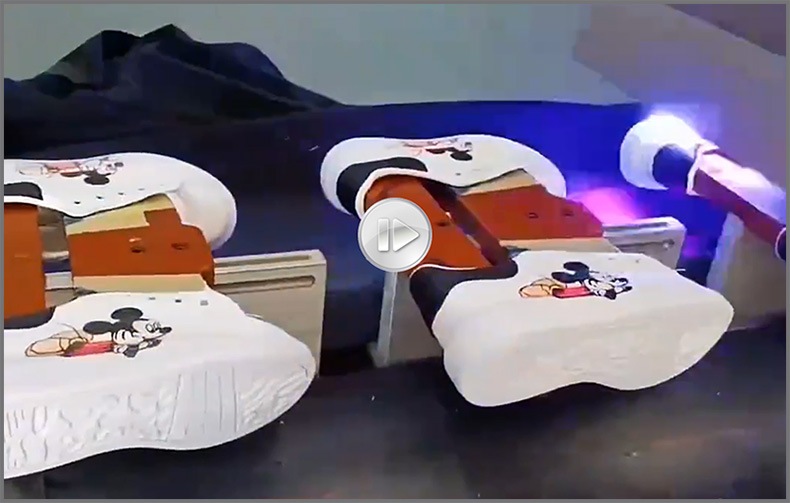 鞋子打印圖案，LR-2513高落差鞋子打印機(jī)